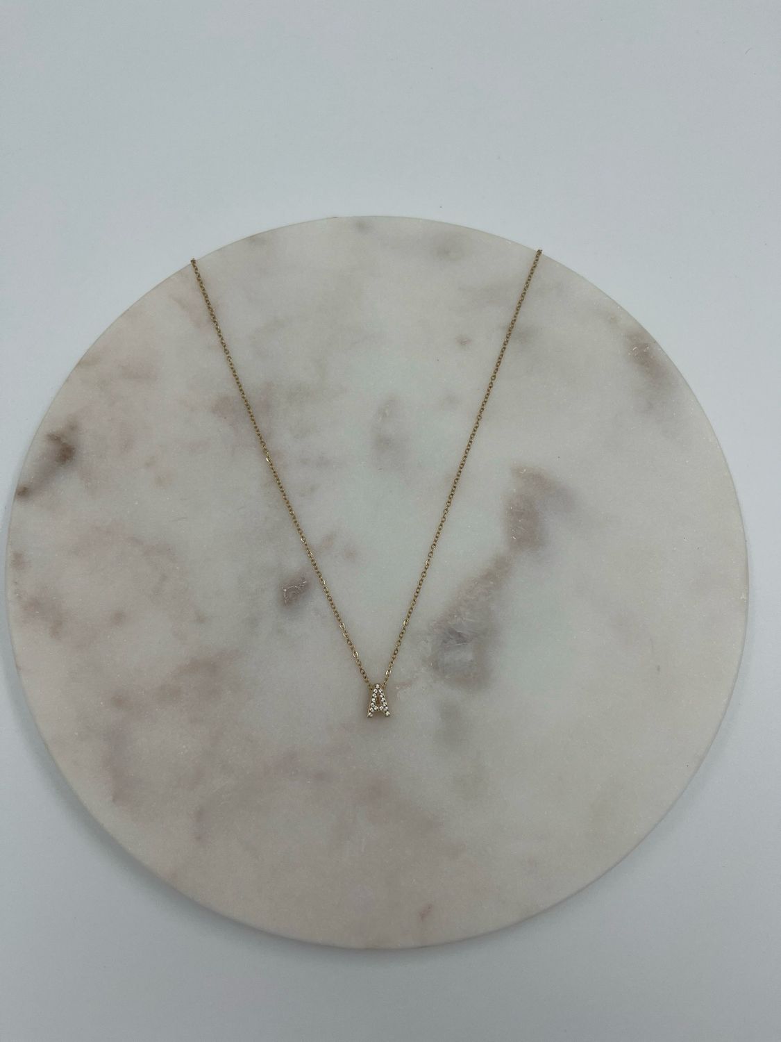 Initial Necklace A