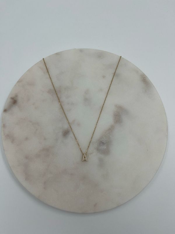 Initial Necklace A