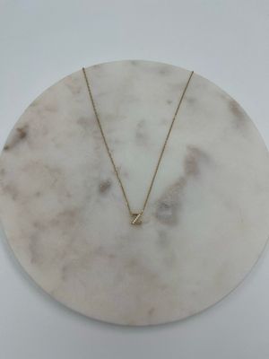Initial Necklace Z