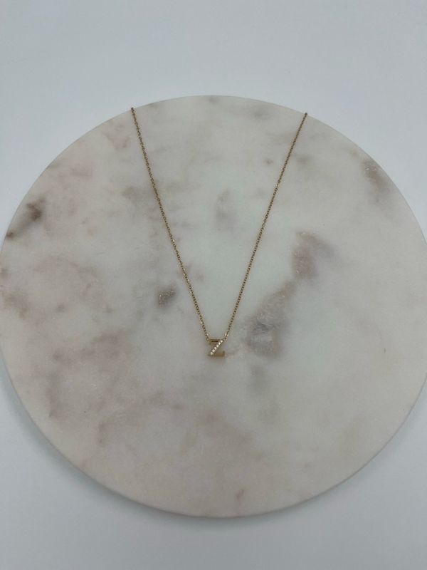 Initial Necklace Z