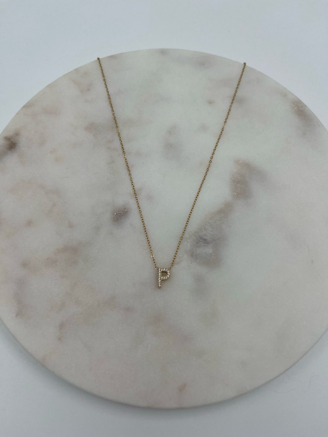 Initial Necklace P