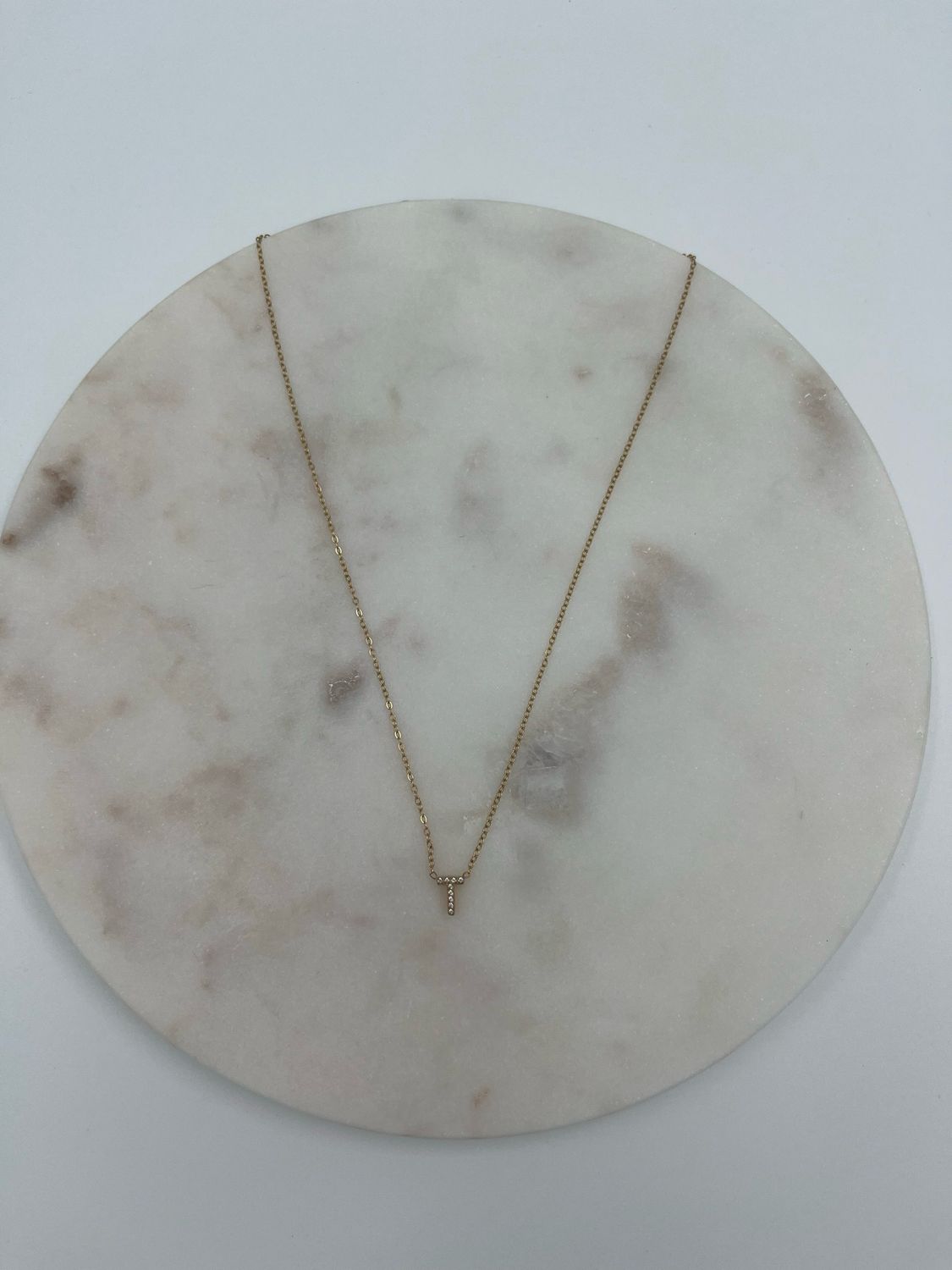 Initial Necklace T