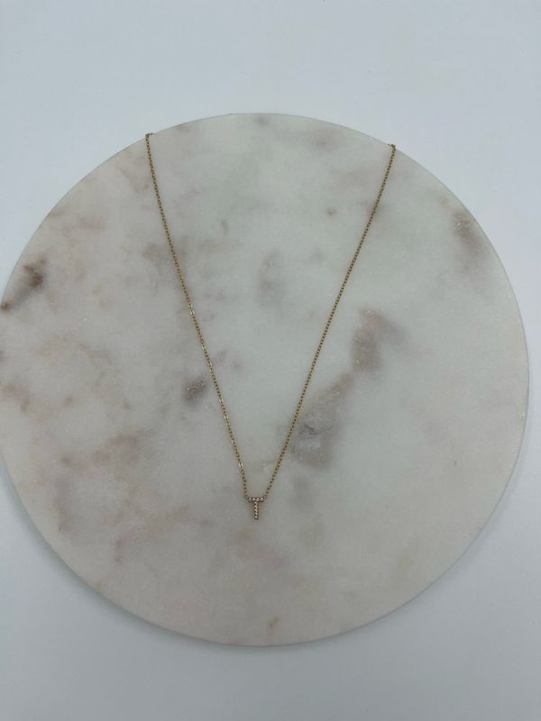 Initial Necklace T