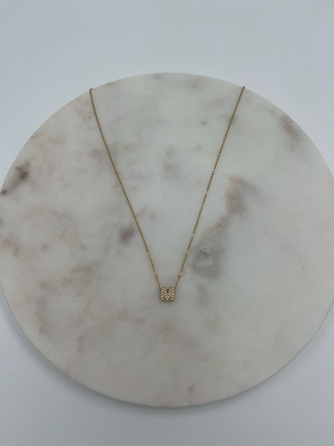 Initial Necklace M