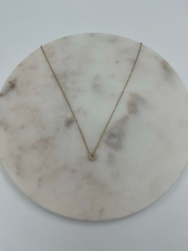 Initial Necklace O