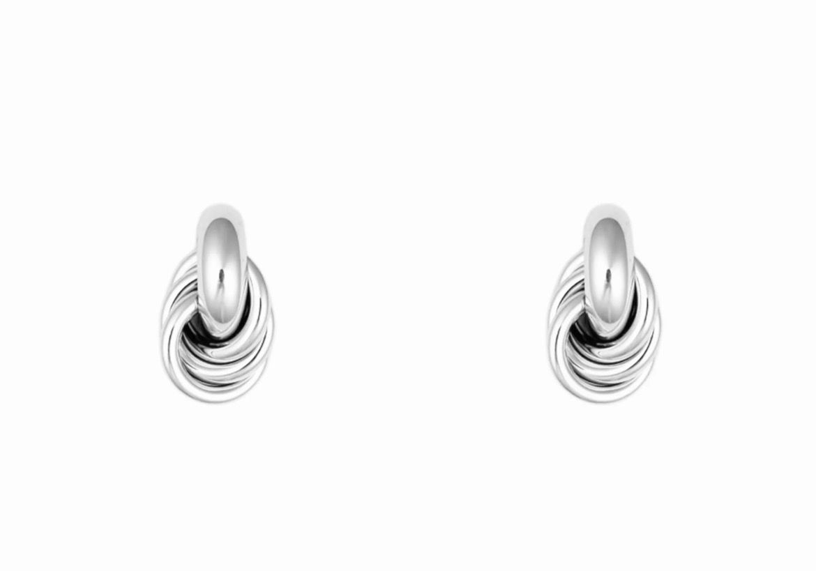Knot Oorbellen Zilver Worden 1 september verstuurd