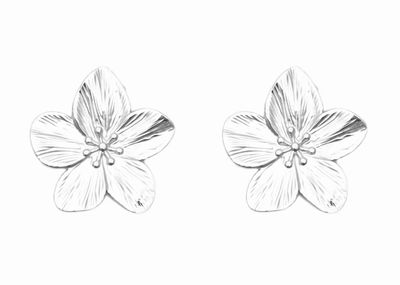 Flora Oorbellen Zilver