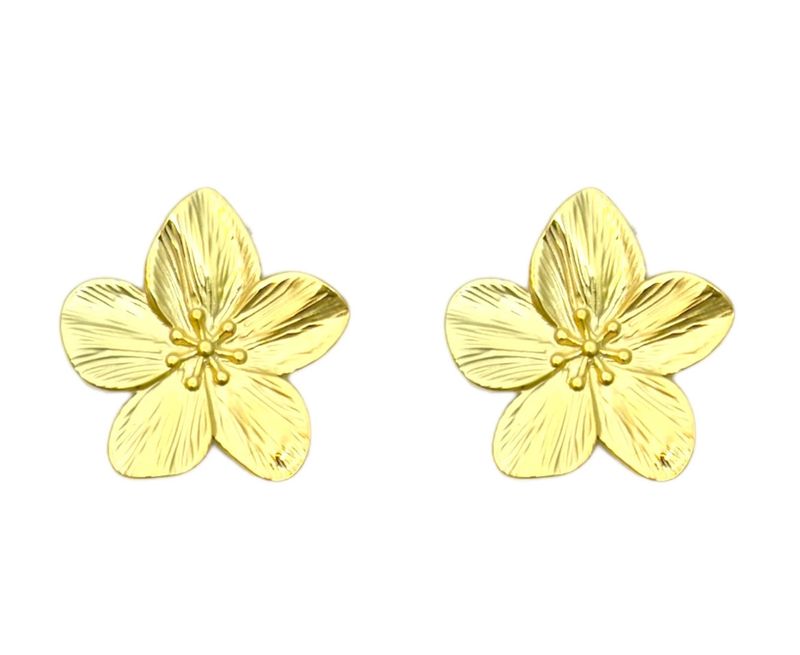 Flora Oorbellen Goud