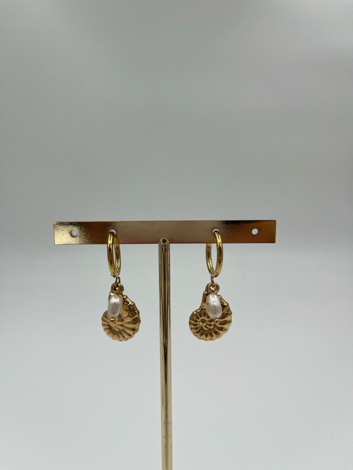 Swirly Shell Oorbellen