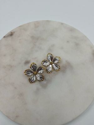 Flora Dubbel Oorbellen