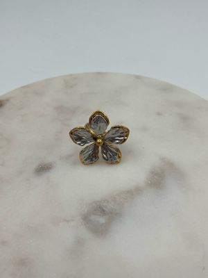 Flora Dubbel Ring Goud x Zilver