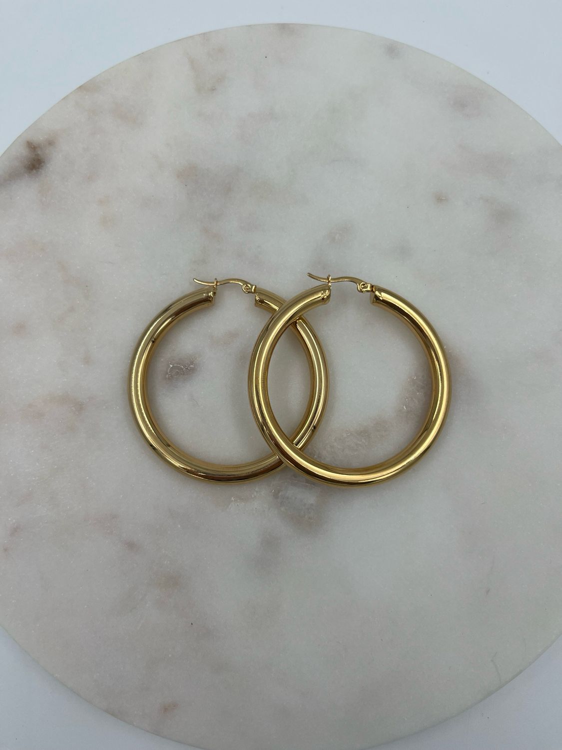 Big Golden Hoops Oorbellen