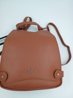 Rugzak / Schoudertas in natuurkleur kalfsleder