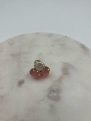 Roze Katten oog Ring