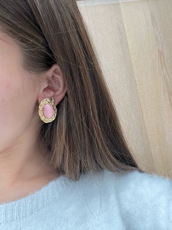 Kat Oog Ovals Oorbellen