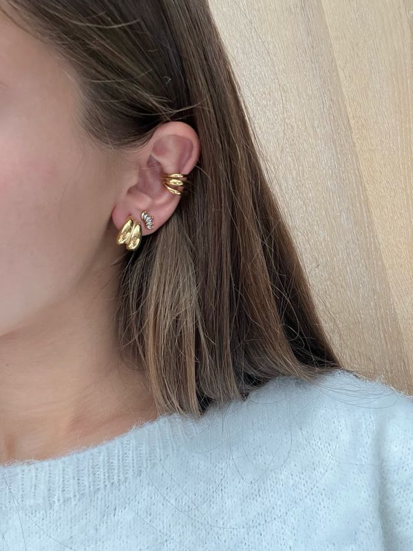 Golden Triple Earcuff
