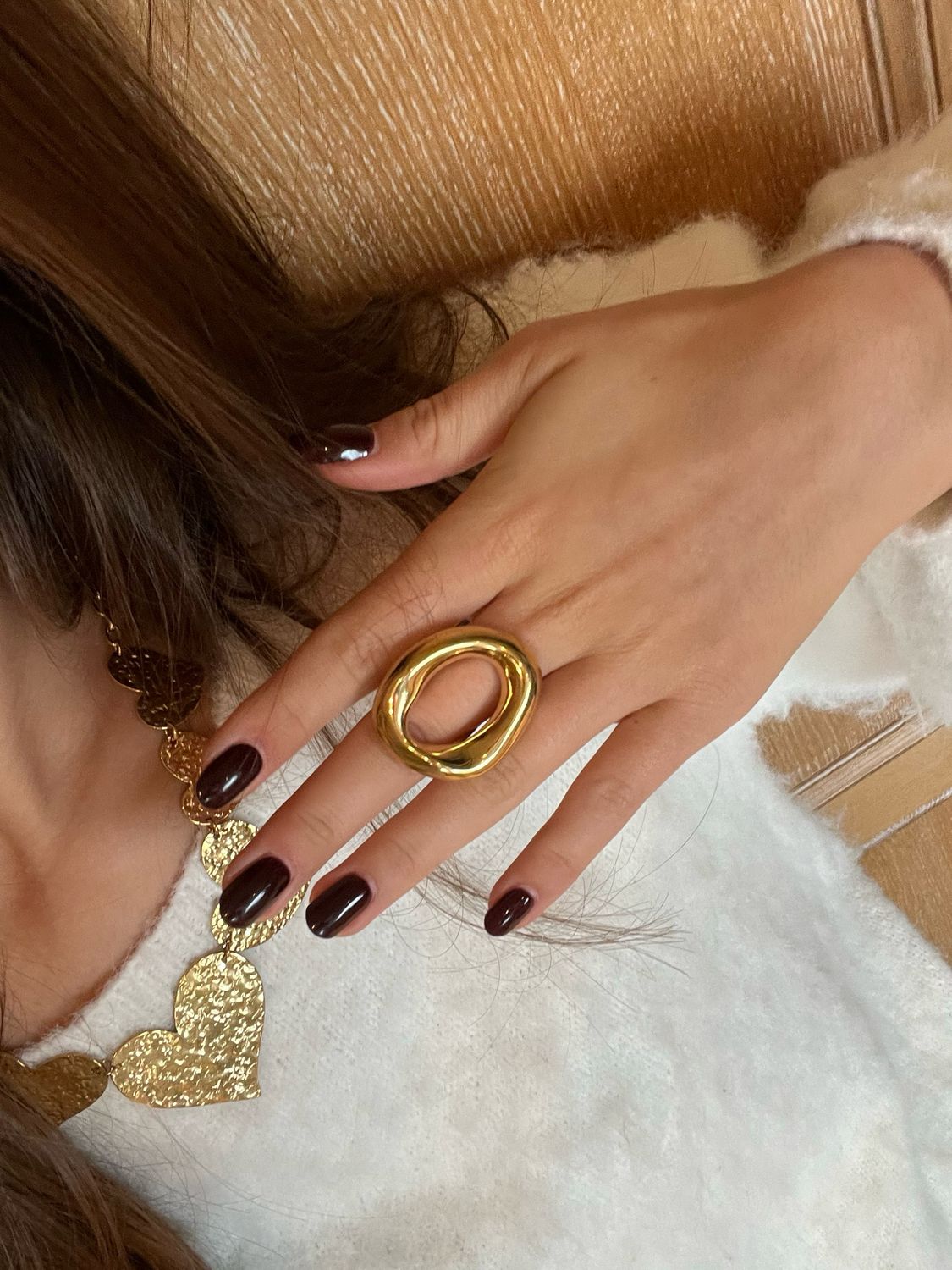 Chunky Oval Ring Big