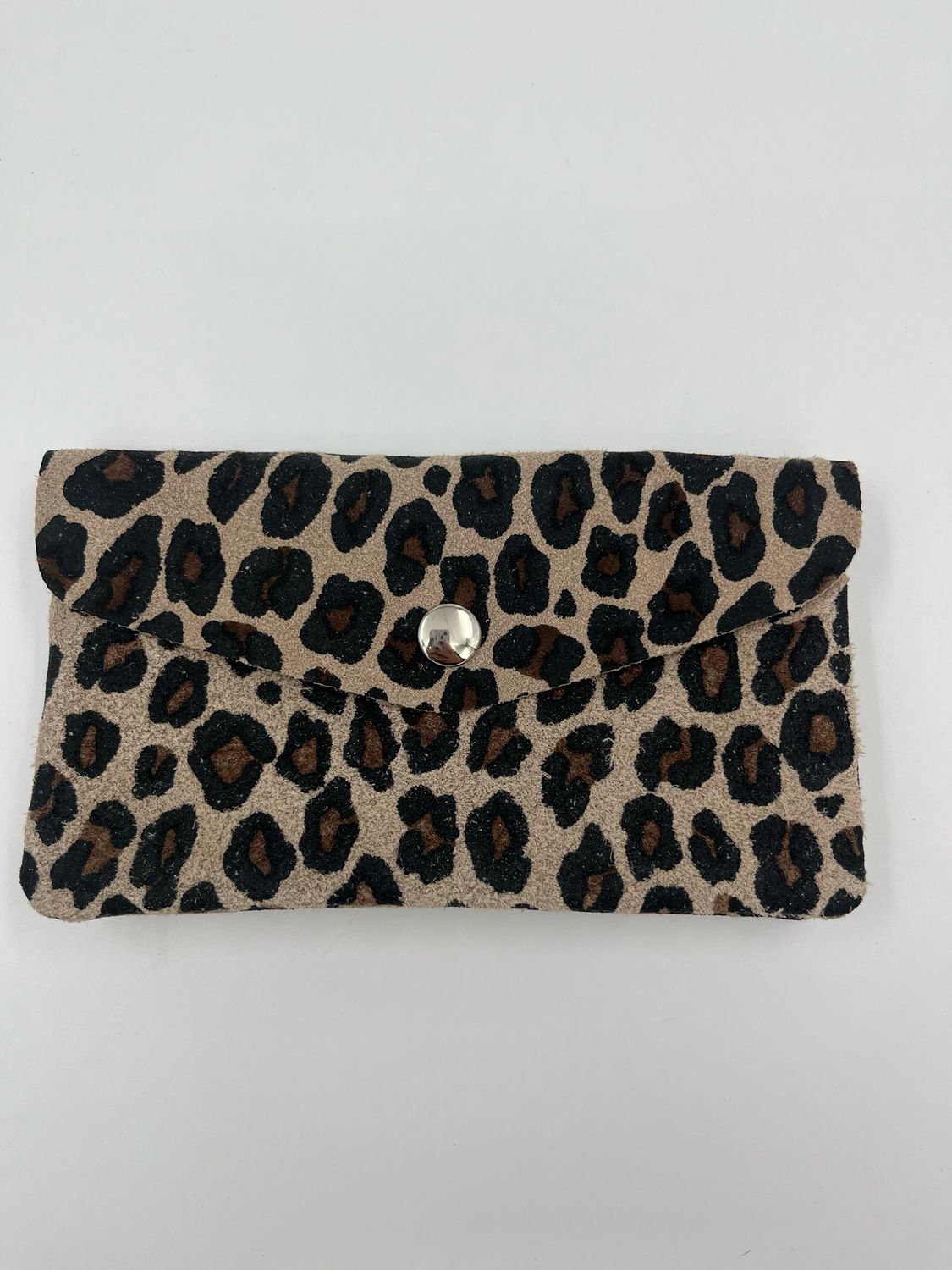 Panter print medium portemonnee