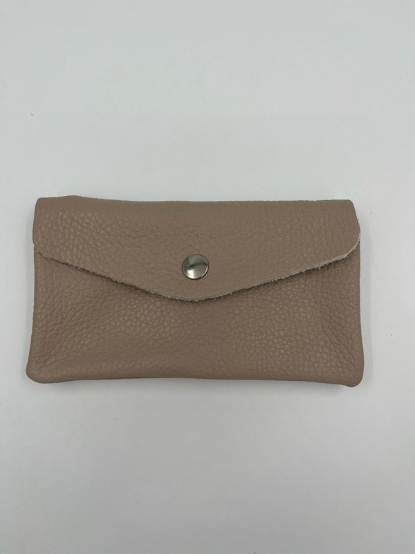 Vieux Roze medium portemonnee in leder