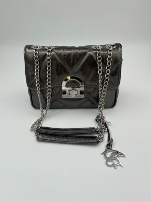 Feestelijke schoudertas Matelasse in kalfsleder