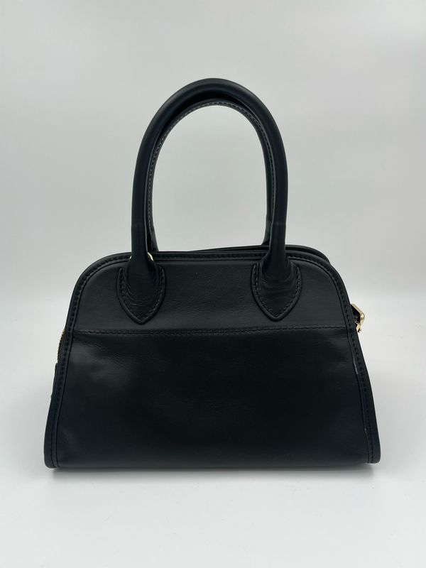 Classy leopard handtas in leder en koehuid