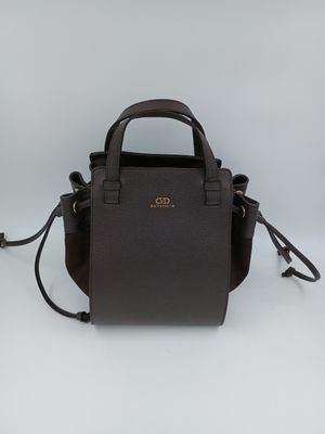 ​Moderne handtas in Chocolade kalfsleder en suède