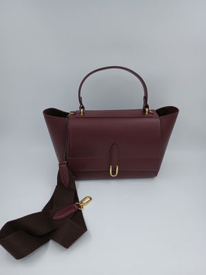 Classy handtas in Bordeau Kalfsleder