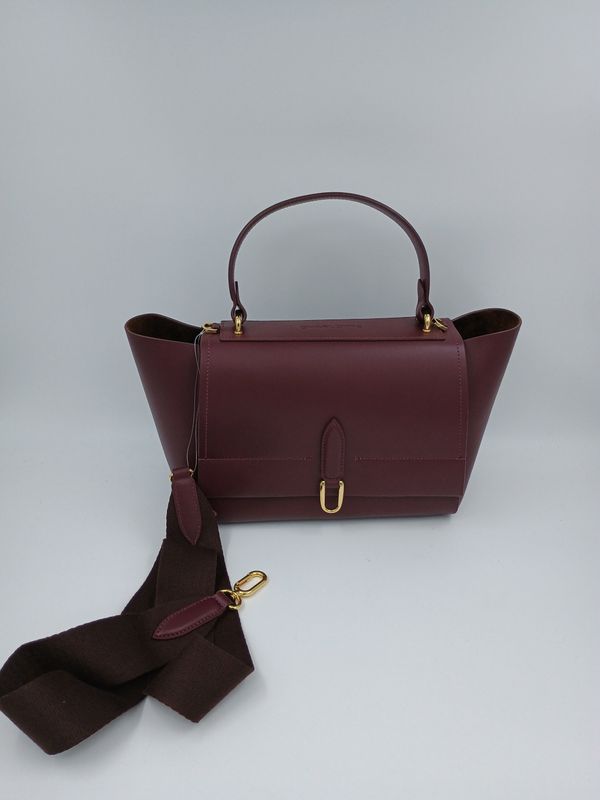 Classy handtas in Bordeau Kalfsleder