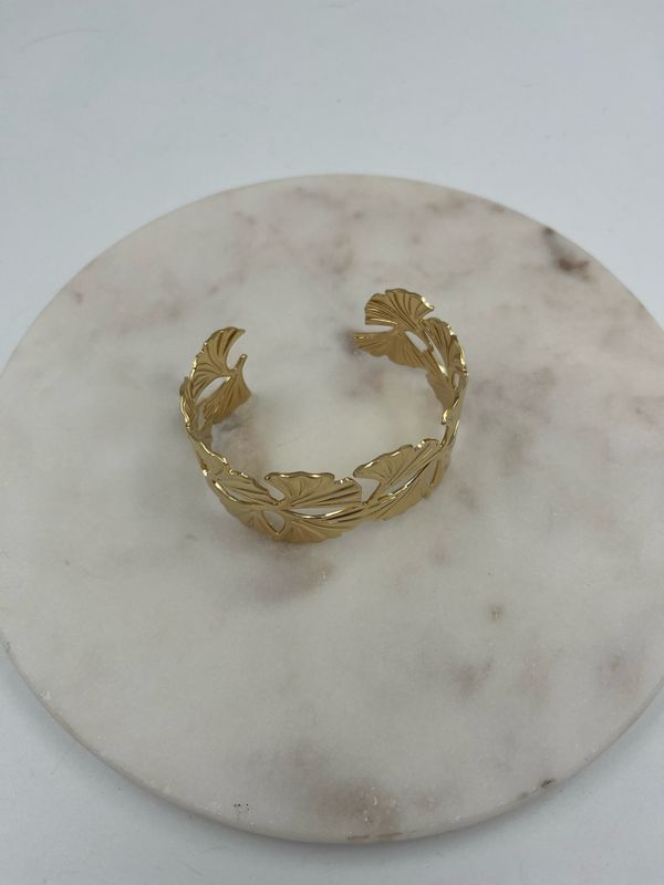 Leaf Bangle Gold