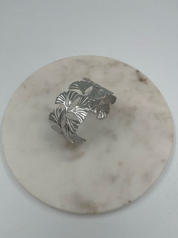 Leaf Bangle Zilver