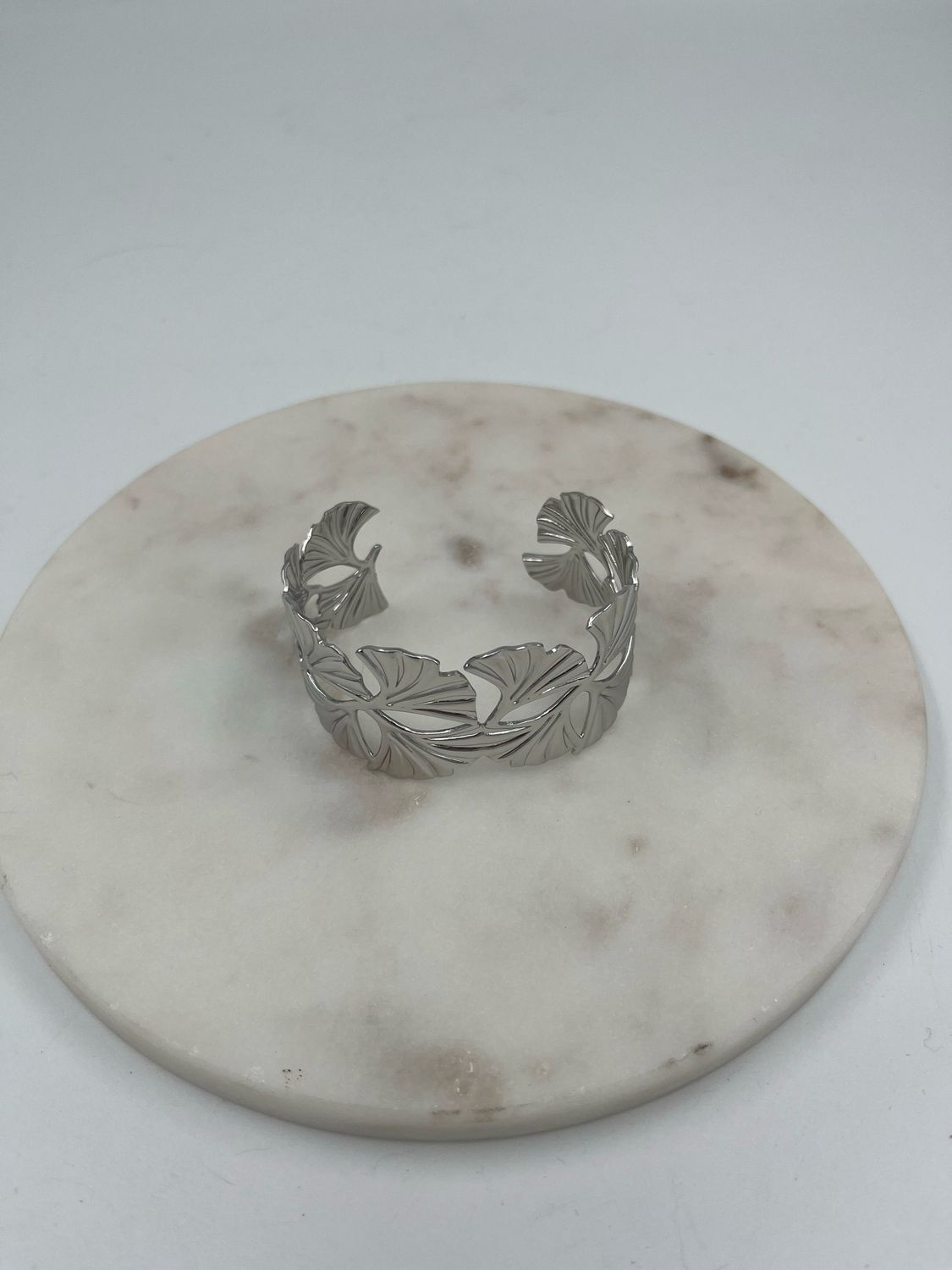 Leaf Bangle Zilver