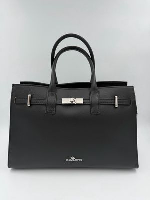 Purpurea 0597 Handtas Kelly Model met schouderriem Zwart