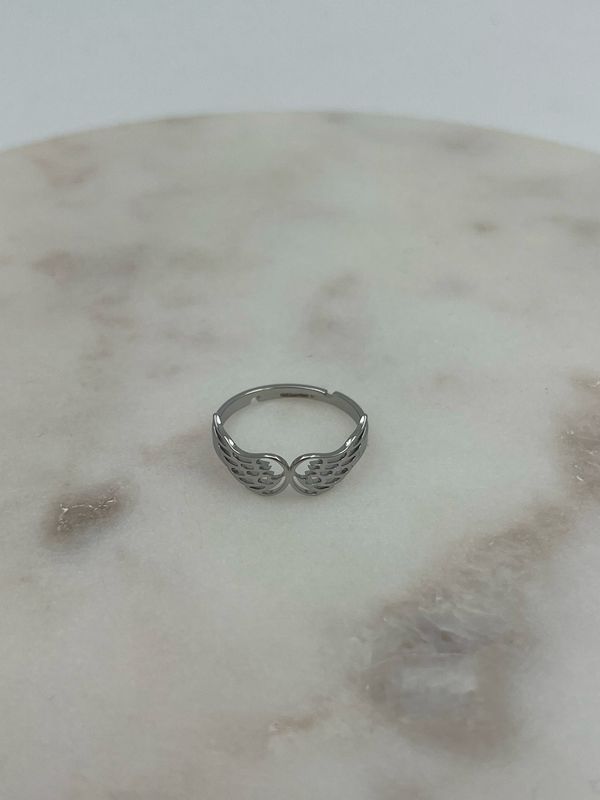 Wings Ring Zilverkleurig