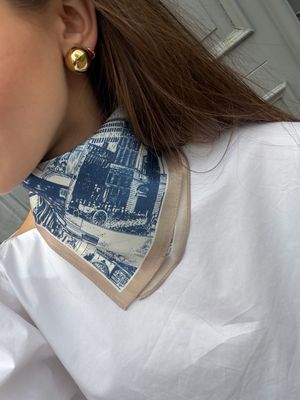 Historic Blue Scarf