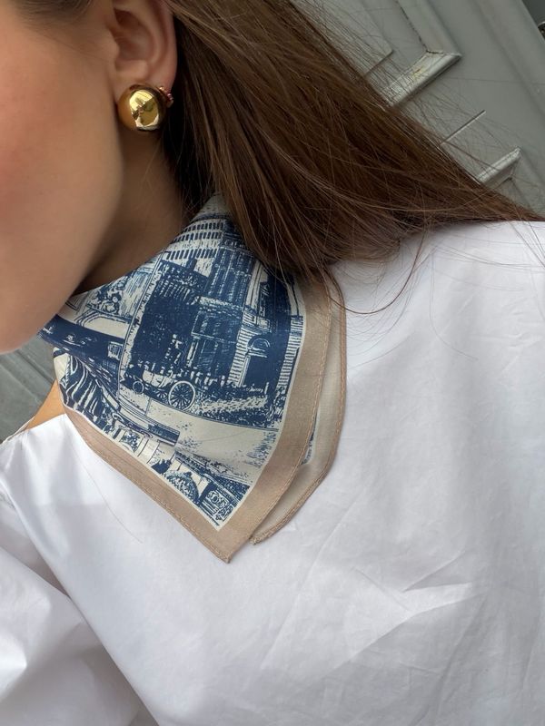 Historic Blue Scarf