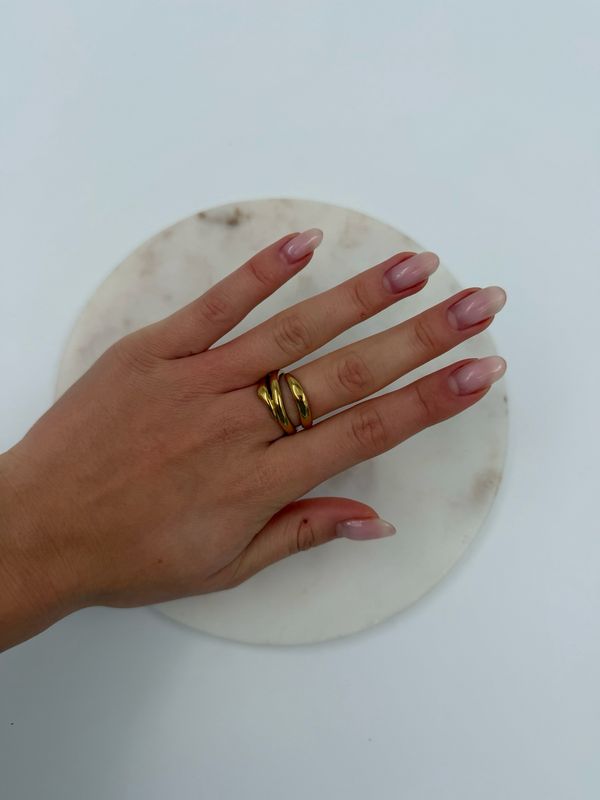 Triple Swirl Ring