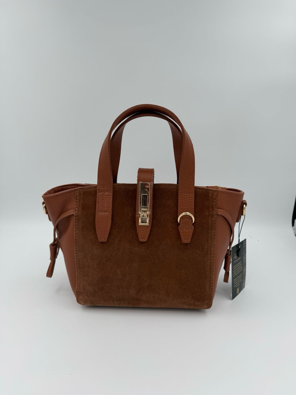 Milano Bag Suede Bruin