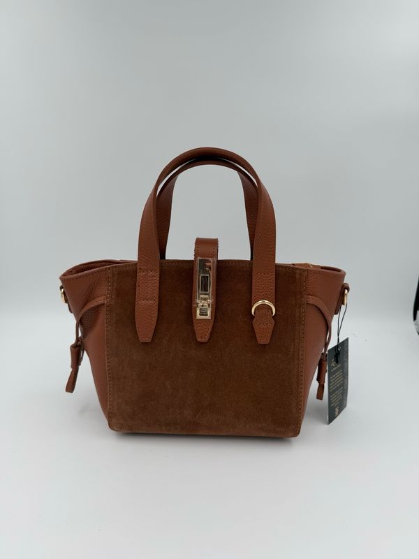 Milano Bag Suede Bruin