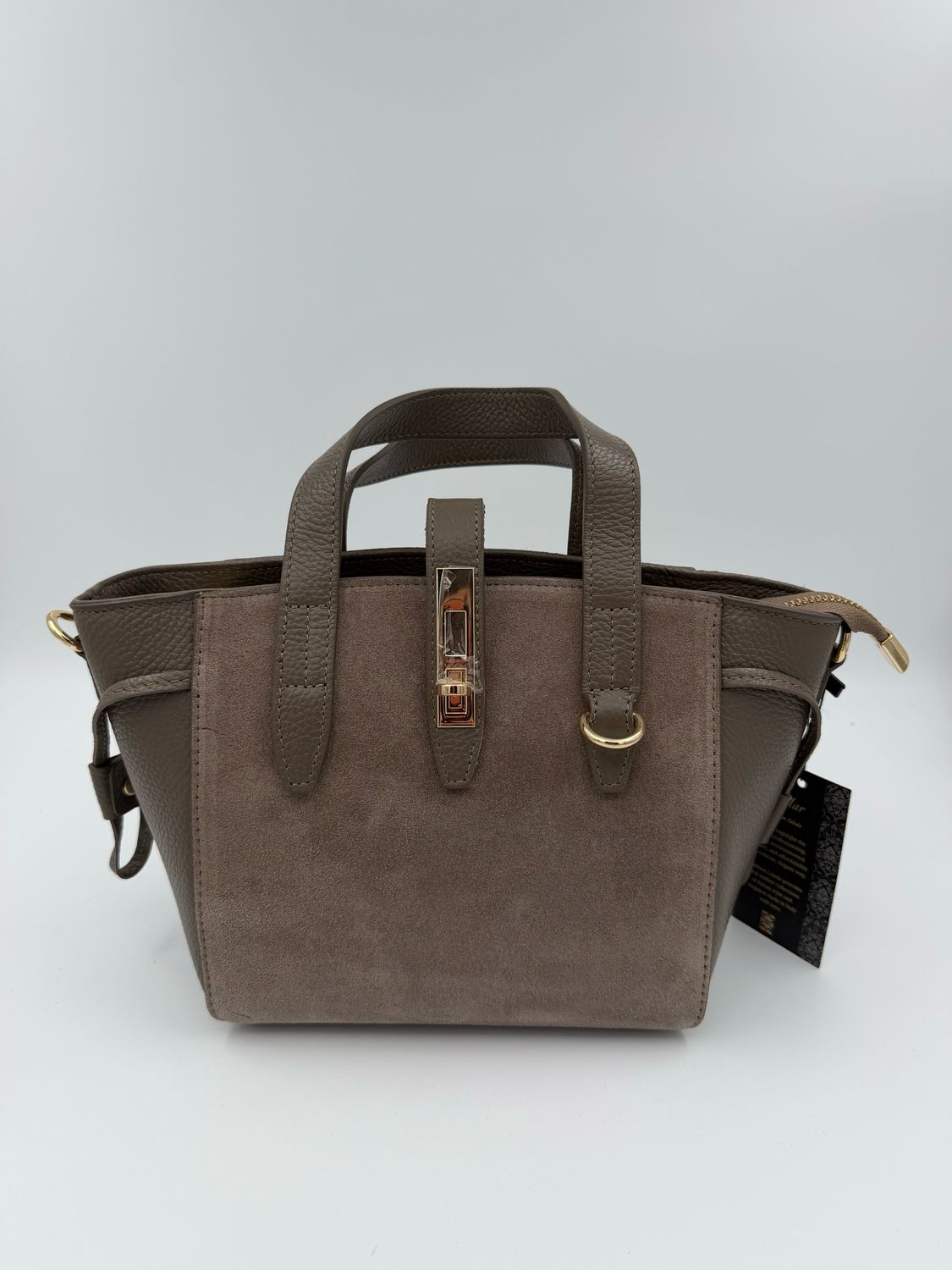 Milano Bag Suede Grijs