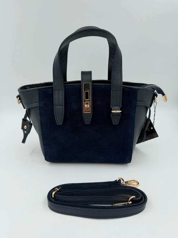 Milano Bag Suede Blauw
