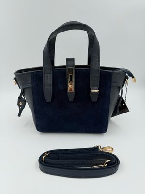 Milano Bag Suede Blauw