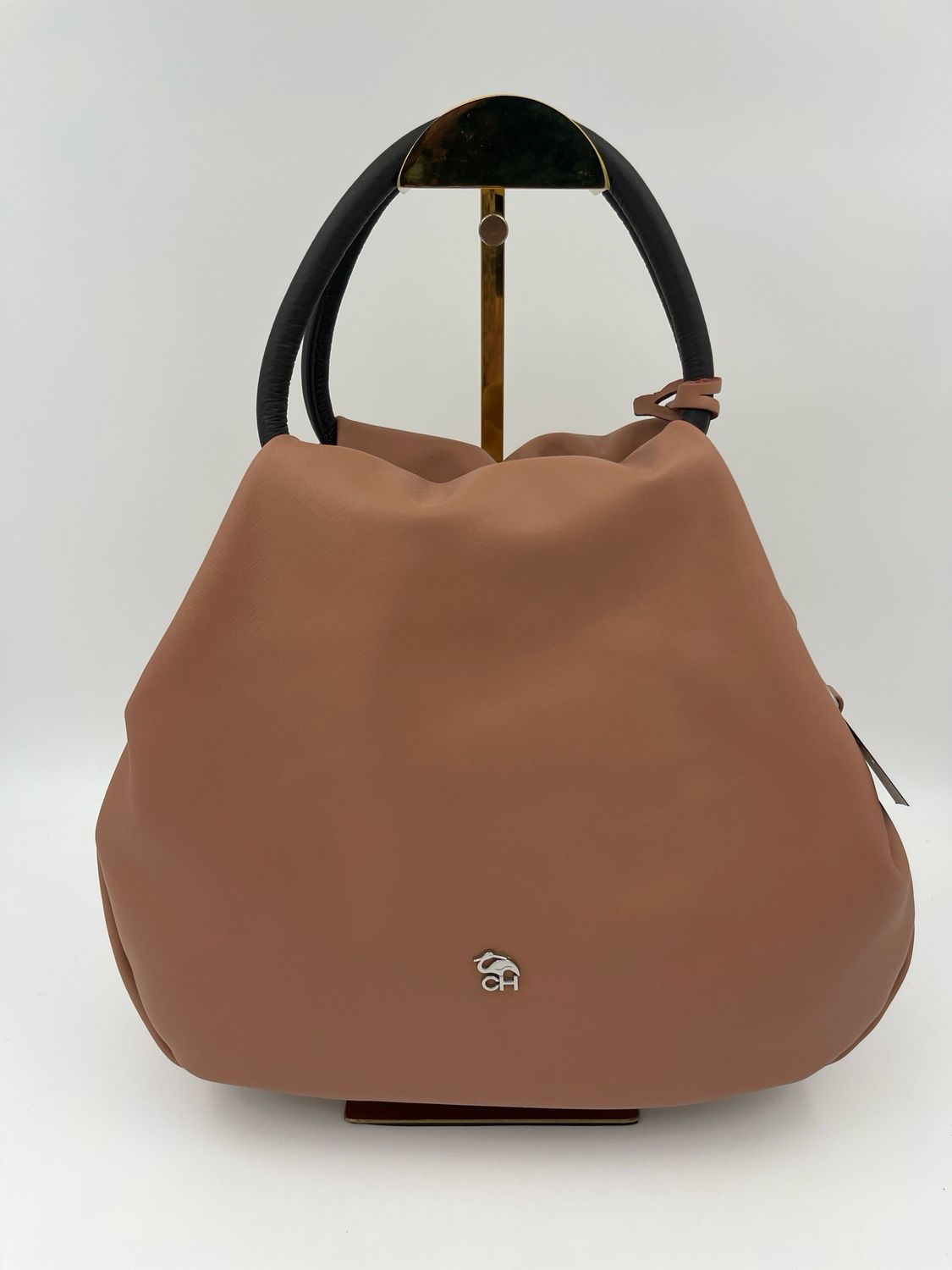 Alba 3228 Mokka Kalfsleder handtas