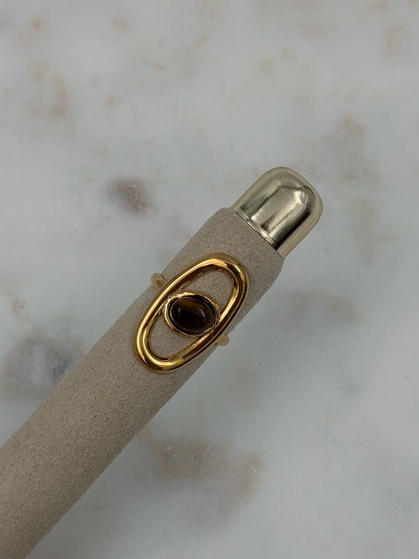 Oval Tiger Eye Ring