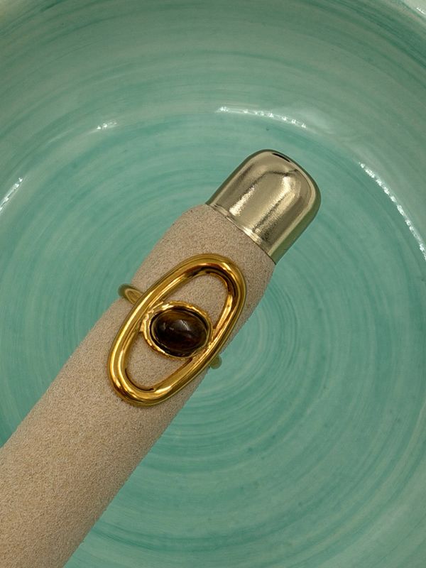 Oval Tiger Eye Ring