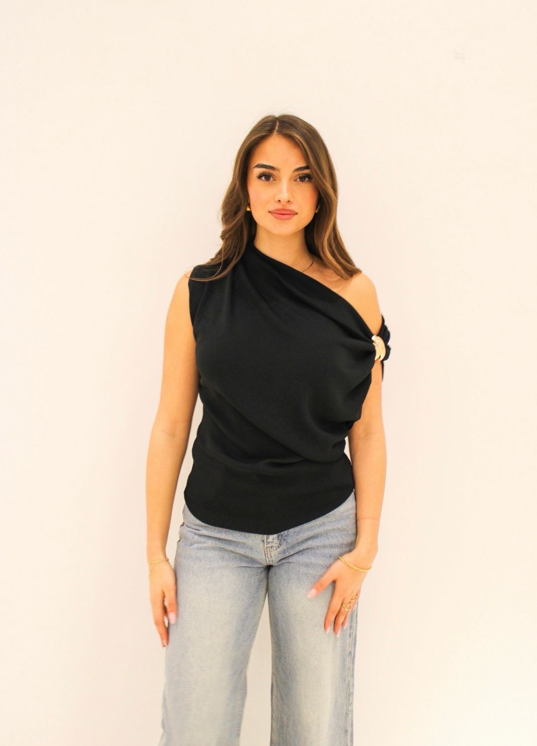 Casual Chic Top Zwart