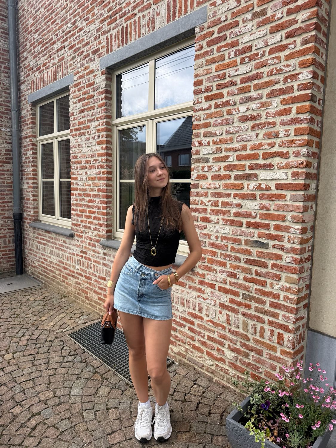 Lace Top Zwart