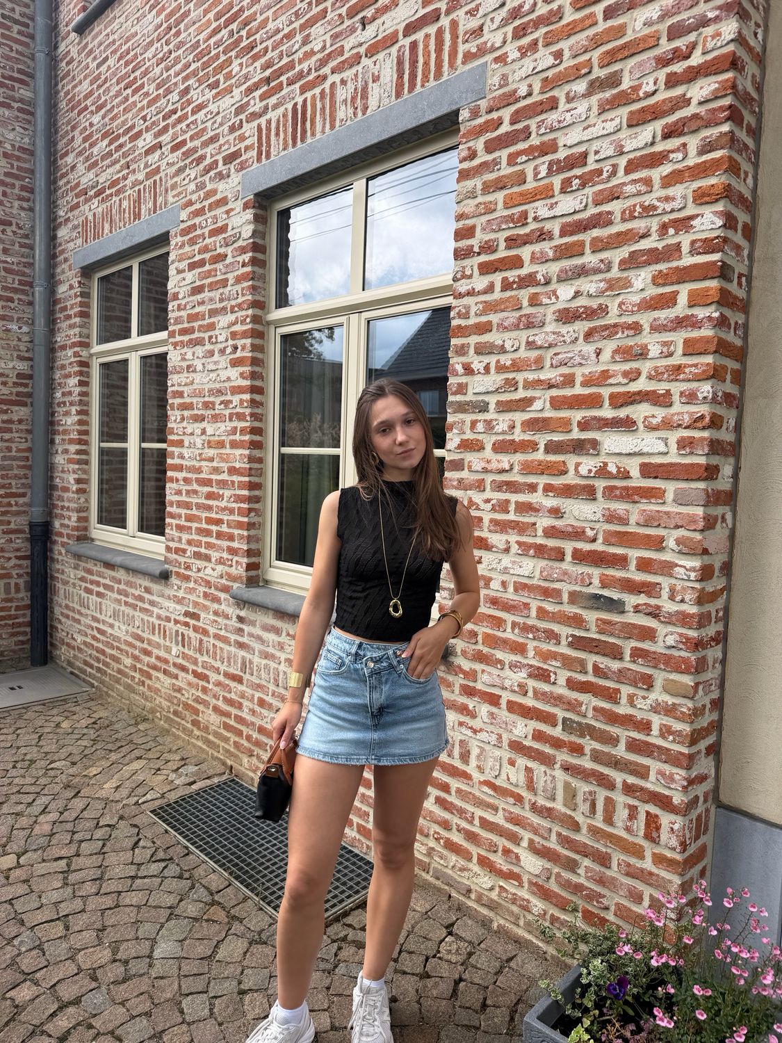 Lace Top Zwart