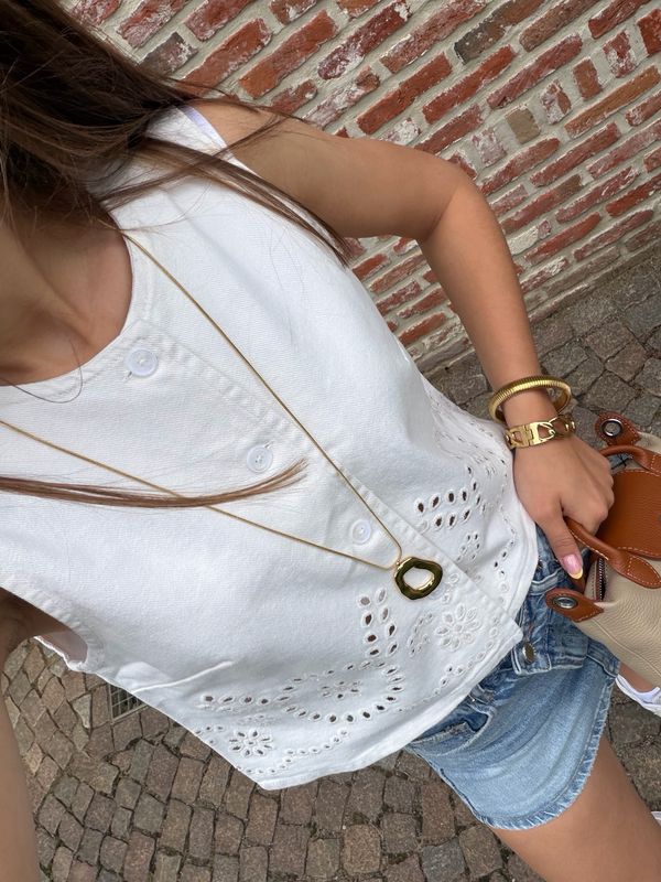 Jeans Gilet Wit