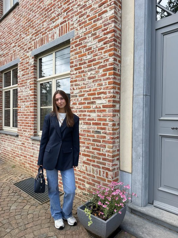 Getailleerde Blazer Navy