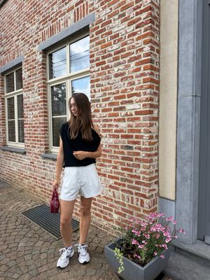 Pleated Shorts Wit